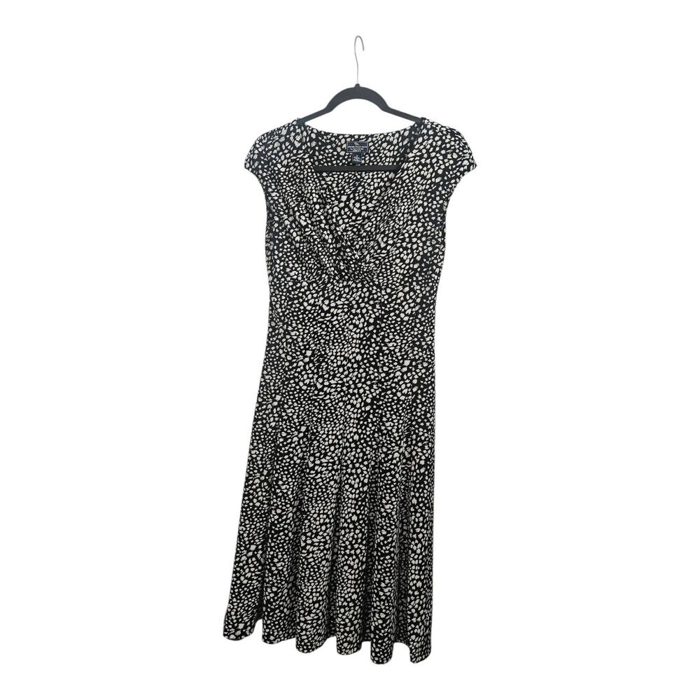 American Living Dress Sleeveless Crossover V-Neck Stretch Midi Pullover Size 8